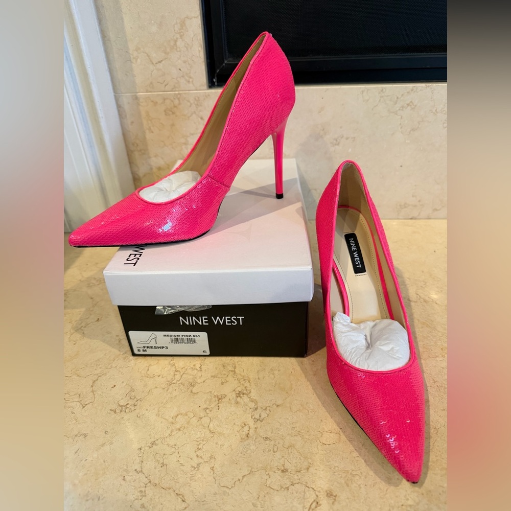 NEW Nine West Women's Fresh Slip-On Stiletto Pumps - size 8